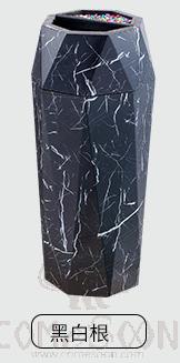 Trash Can,
Stainless Steel+ Zinc Iron,
30*30*70cm, Dustbins