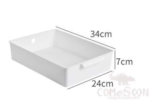 Storage Tray White-L30.5*W20*H12 cm, PP