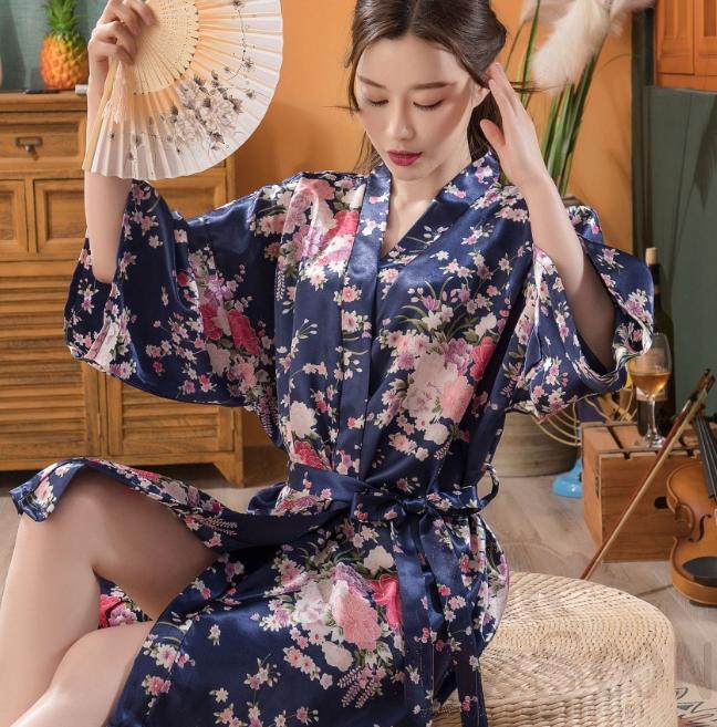 Floral Bathrobe