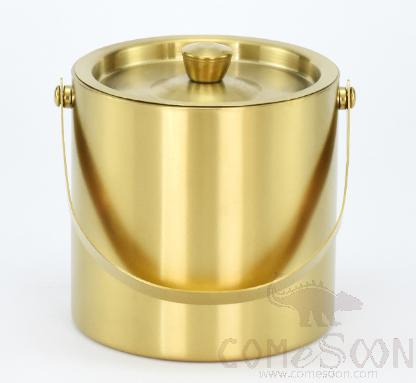Ice Bucket Golden Color Double Wall 1.6L
