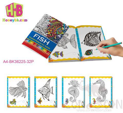 Fish Theme Colouring  Books-Bk36225