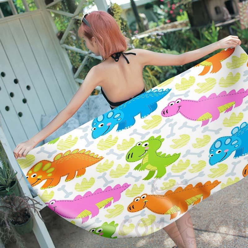 Cartoon Beach Towel, Microfiber, 150*70cm