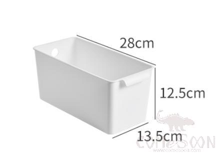 Storage Tray White-L28*W13.5*H12.5 cm, PP