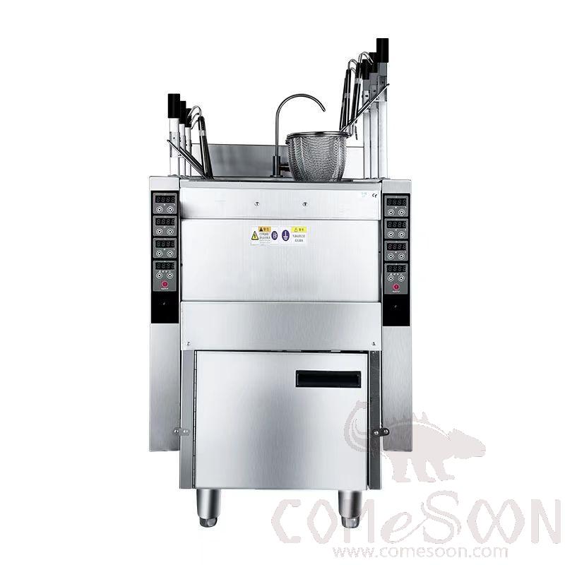 6 Head Automatic Lifting Noodle Cooker, 550*800*1120mm, 12kw/380v