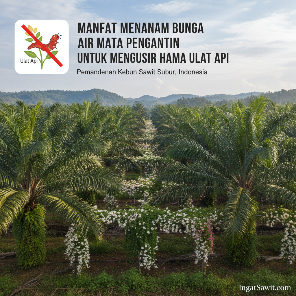 Manfaat Menanam Bunga Air Mata Pengantin untuk Mengusir Hama Ulat Api