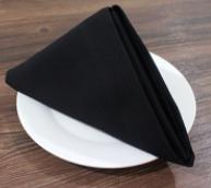 Cloth Napkins- Cotton, Black, 30*30cm product image