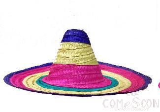 Mexican Straw Hat for Adults, 45cm