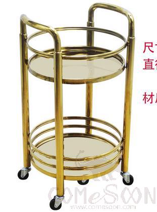 Round Service Cart, Ss201. 40*76cm