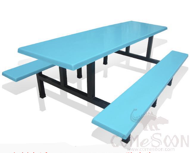 Frp Canteen Tables and Chairs-240*60*75cm, Plastics and Steel