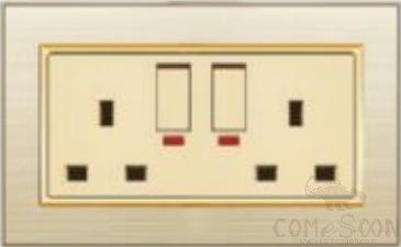 Dual socket switch 13a