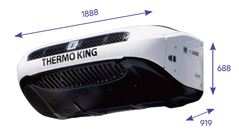T-1080E / T-1280E Dimensions