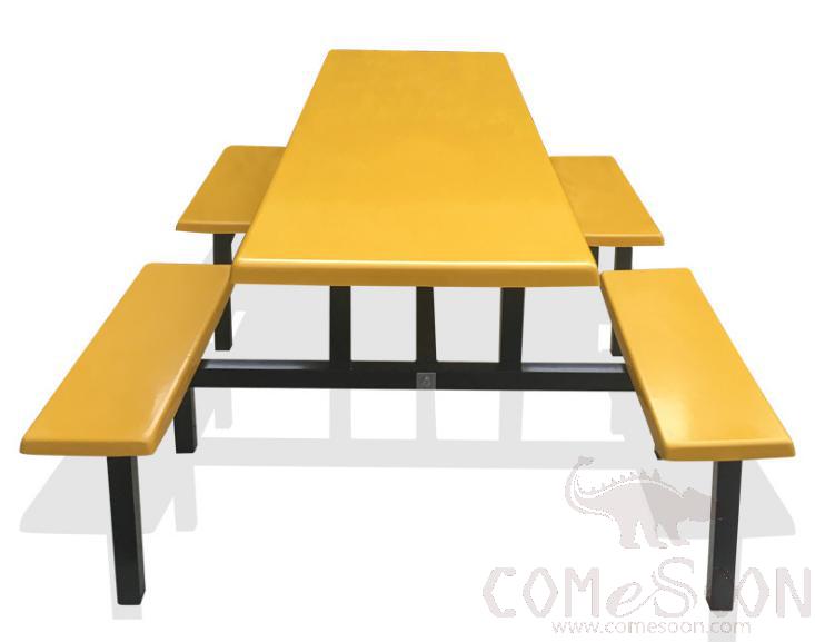 Frp Canteen Tables and Chairs-200*60*75cm, Plastics and Steel