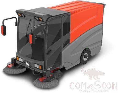 Cleaning Machine - Sweeper - Totalmente Chiuso - Manual Driving