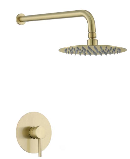 Hidden shower brass