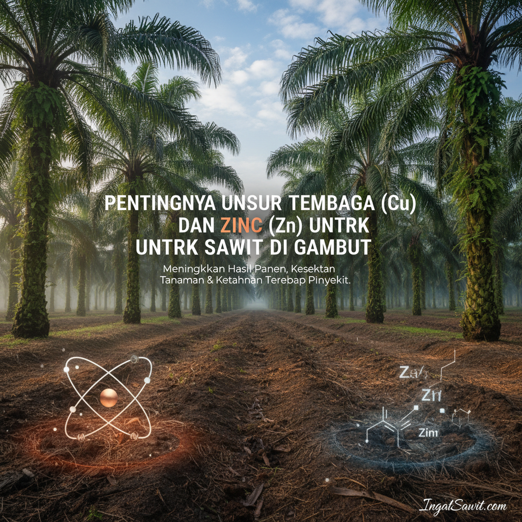 Pentingnya Unsur Tembaga (Cu) dan Zinc (Zn) untuk Sawit di Gambut