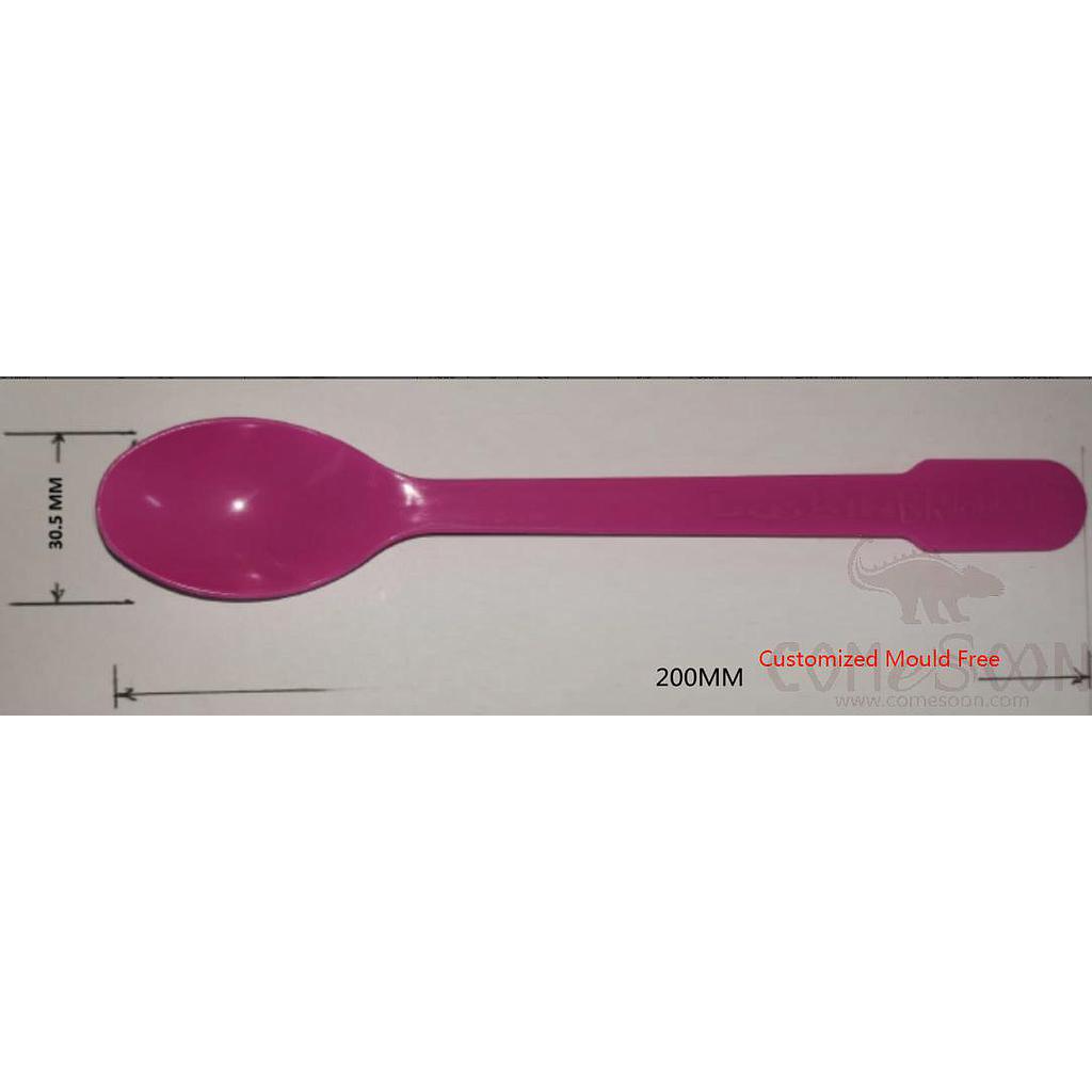 Mould Free for Customized Ice Cream Spoon 8"