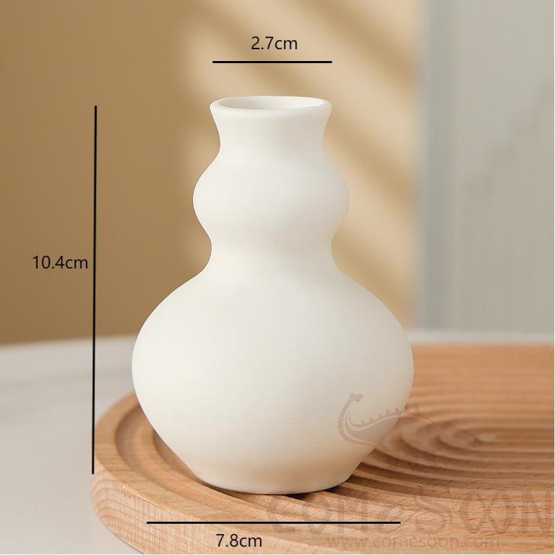 Vase, Ceramics, White, Φ7.8*H10.4cm