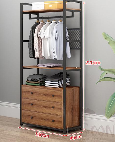 Open Wardrobe, Plate and Steel, W45*L100*220cm