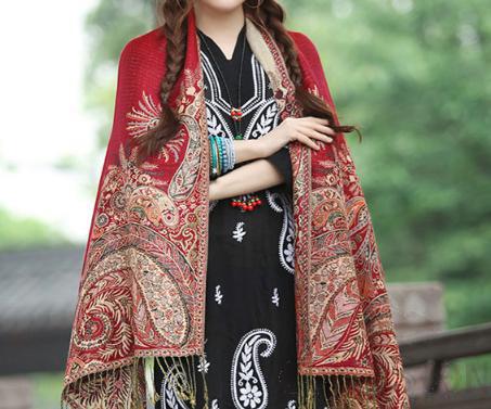 Shawls-70*190cm, 30% Rayon+ 70% Polyester
