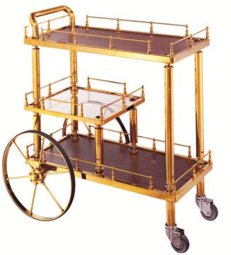 Wine Cart, Ss201+ Wooden, L900 * W425 * H900mm