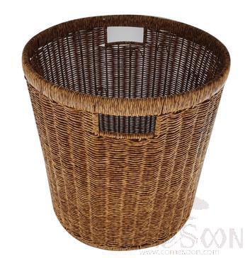 Round Rattan Iron Frame Bathroom Bucket, Iron Frame+ Round Rattan, D38*38cm