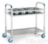 Stainless Steel Seasoning Cart, 201 Ss, 850x450x900mm, Eight Holes Per Layer (Hole Diameter: 14cm/16cm)