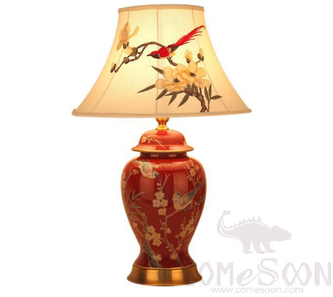 Table Lamp-D33*H58cm-Button Switch