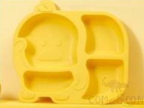 Little Yellow Duck Plate (Spoon and Fork Included), PP, 25*21*2.5cm