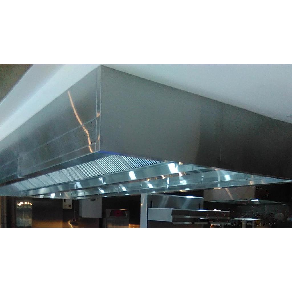 Ss Island Range Hood Double Side with Fresh Air and All Accessories, 6820*2800*600mm
