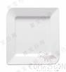 9" Square Plate, White, Mf, 228.6*228.6*26.2mm
