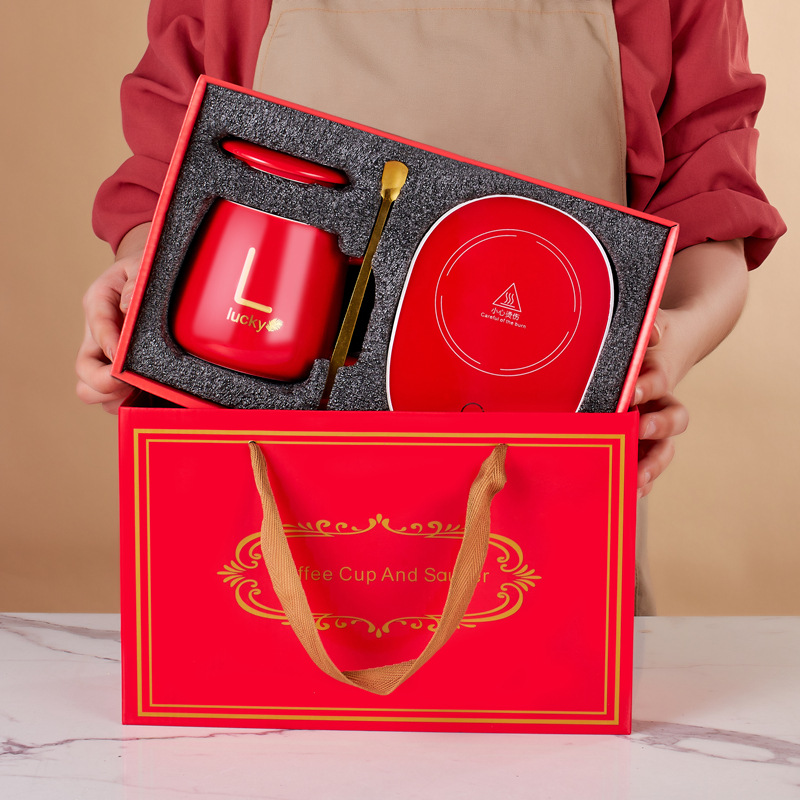 Customized Thermostat Cup Set, Red