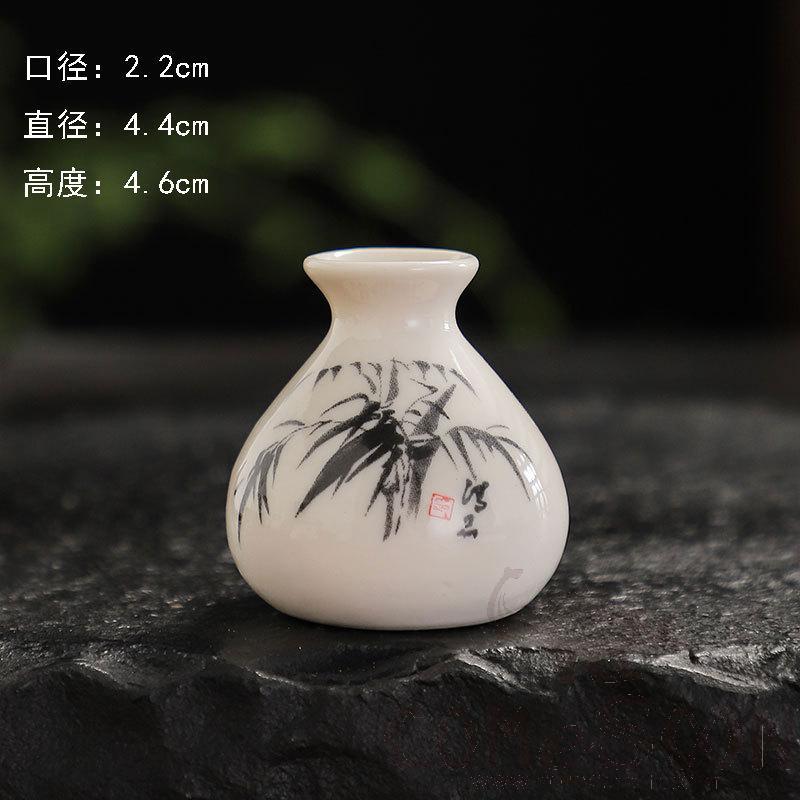 Vase, Ceramics, White, Φ6.4*H4.8cm