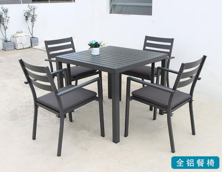 Aluminum Alloy Outdoor Chair-58 * 55 * 85 cm