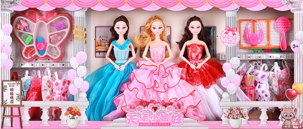 Barbie Doll Set-3 Dolls