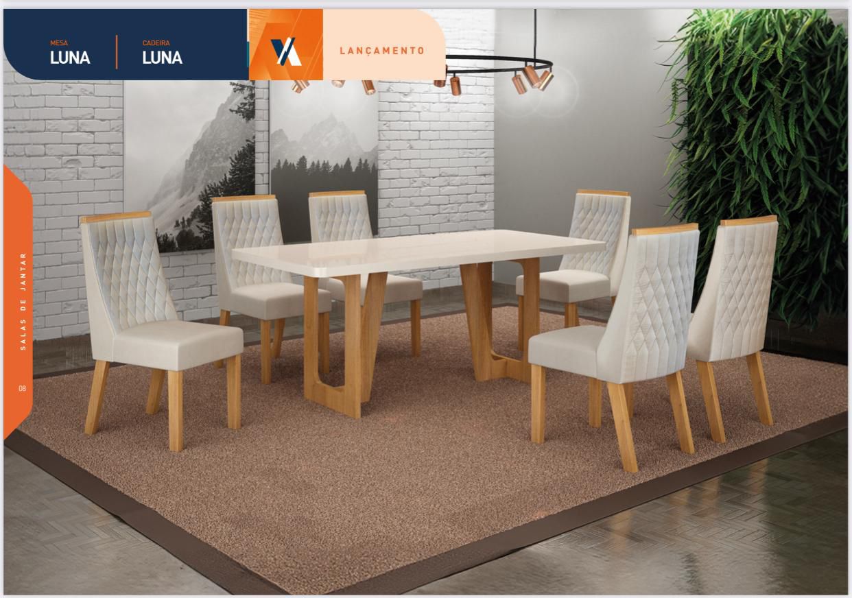 Mesa 6cadeiras Luna