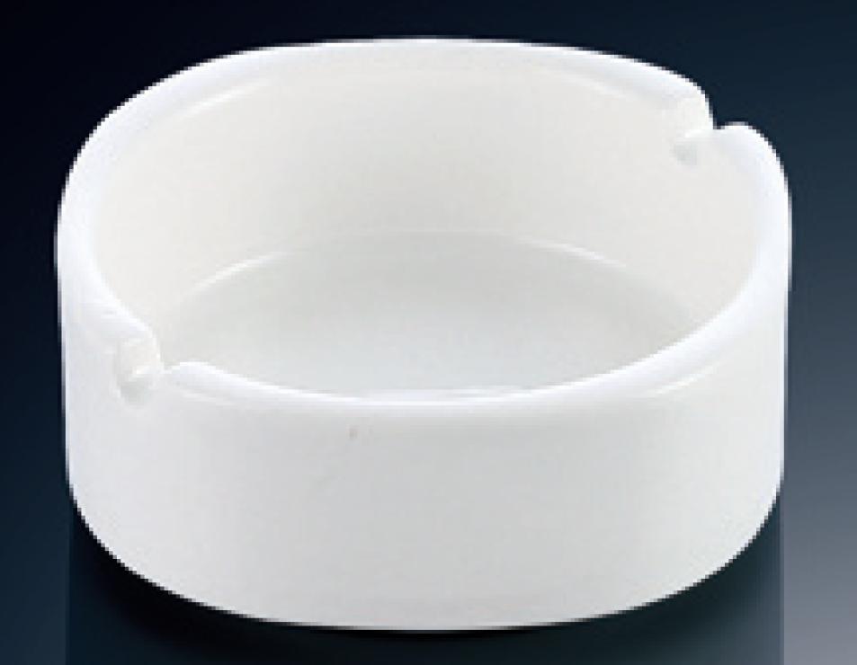 Yy Series- Ashtray 3.5" White Ceramics Ashtray Square and Round