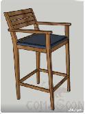 Outdoor Chair-Teak, 55*57*115cm