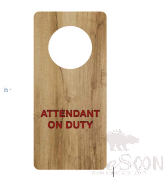 Attendant of Duty Board ( Bamboo), W110*L220 *D8 mm