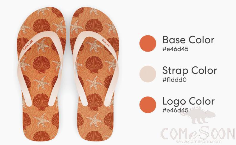 Oss Female Flip-Flops, PE Bottom+ PVC Surface, Size 38