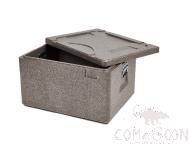 Grey Insulated Box, with Nickel-Plated Handle, PP, 90L