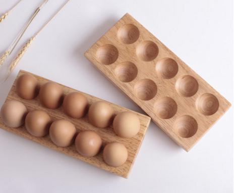 Wooden Egg Tray 25cm