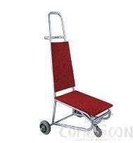 Hotel Kvc Flat Transport Chair Cloth Cart, Thickened 3 Wheels Large, Steel Pipe, L51*W37*H116cm
