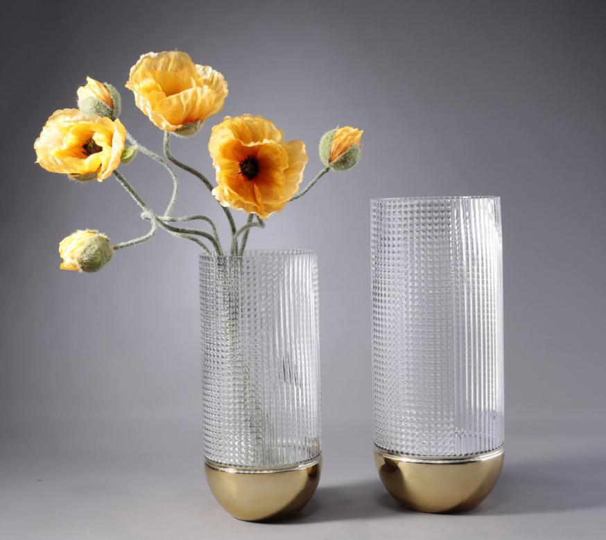 Glass Decorations/glass Vase D12.5h28cm