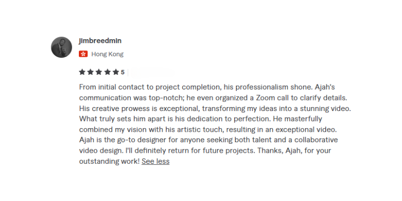 Visual Testimonial Frame
