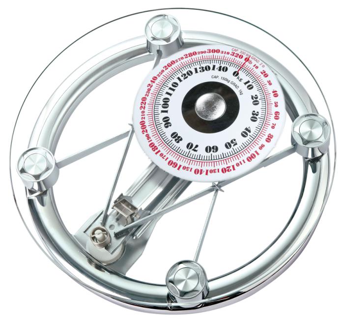 Round Glass Analogue Scale - 355*355*63mm