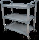 Triple Dining Cart, Plastic, 1040x495x970mm  Three Layers