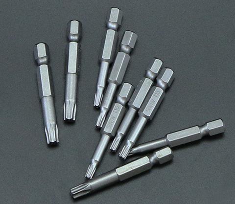 Magnetic Hollow Torx Screwdriver Bits 1/4"*50*T15