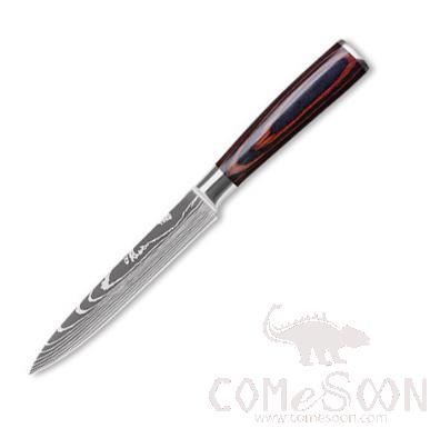 Imitate Damascus Pattern Universal Knife 5 inch