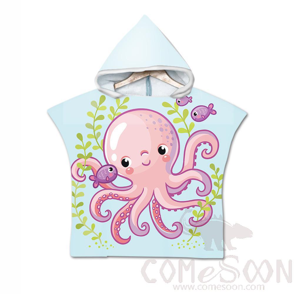 Kid's Cape Beach Towel, Microfiber, 60*80cm