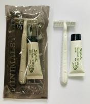 Shaving Kit-Razor, 10G Shaving Cream, Black Transparent Bag